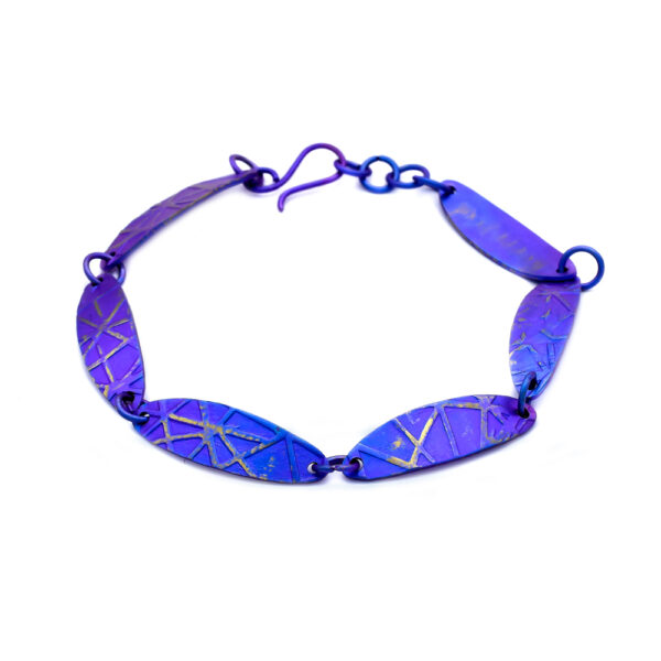 Titanium Unisex Bracelet purple