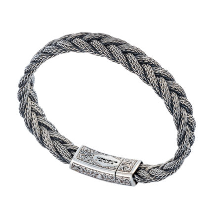 Men’s Braided Handmade Bracelet Chain 925 Sterling Silver