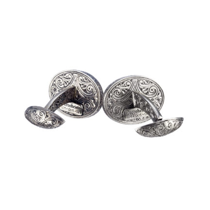 Athena the Great Ancient Coin Cufflinks in Sterling Silver 925