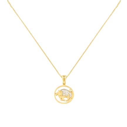 Taurus Gold Zodiac sign Taurus Necklace Charms k14