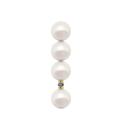 Drop Earrings Four Freshwater Pearls White 6.5-7mm E153148-MA a