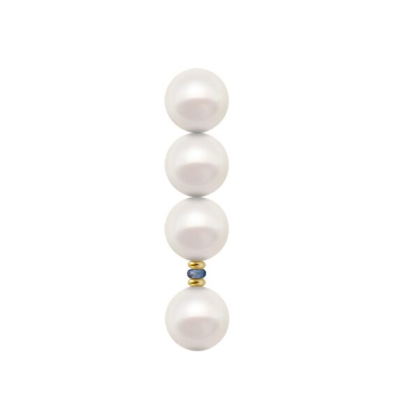 Drop Earrings Four Freshwater Pearls White 6.5-7mm E153148-MA a