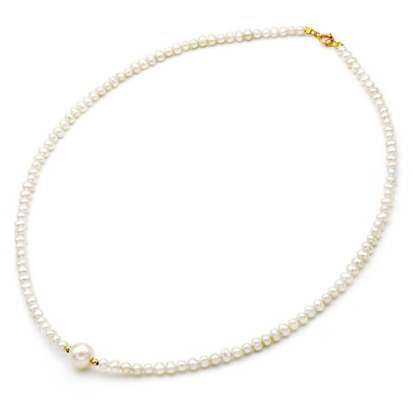 Fresh Water Pearl necklace 4.0-9.0mm 14k N153264-PE w