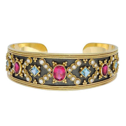18k Gold Cuff Bracelet B153179-k a