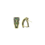 Byzantine Tsavorite and Diamond Hoop Earrings
