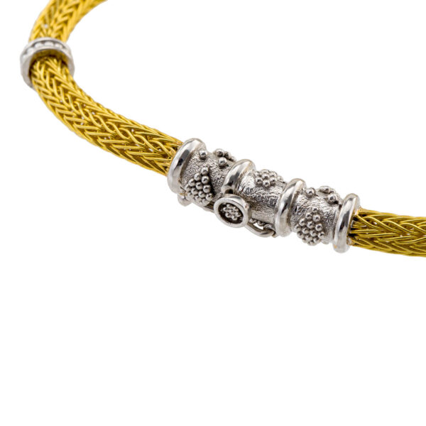Chain 0.4mm Bracelet Two Tone k18 Gold B152650-k b