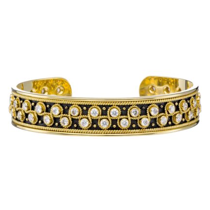 Cuff Bracelet Diamonds k18 B152653-k a