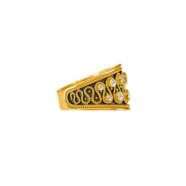 Diamonds Gold Band Ring R155000-k b