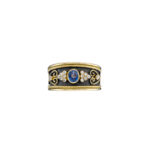 Gold Band Ring Sapphire R152216-k a