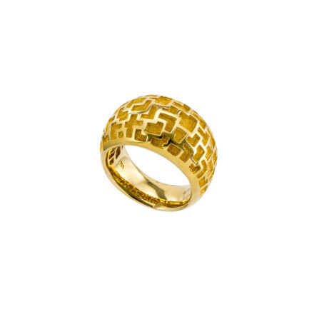 Greek Key Gold Ring R152225-k