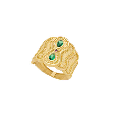 Handmade Gold Ring R153166-Α