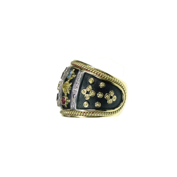 Imperial Byzantine Gold Ring R152607-k b