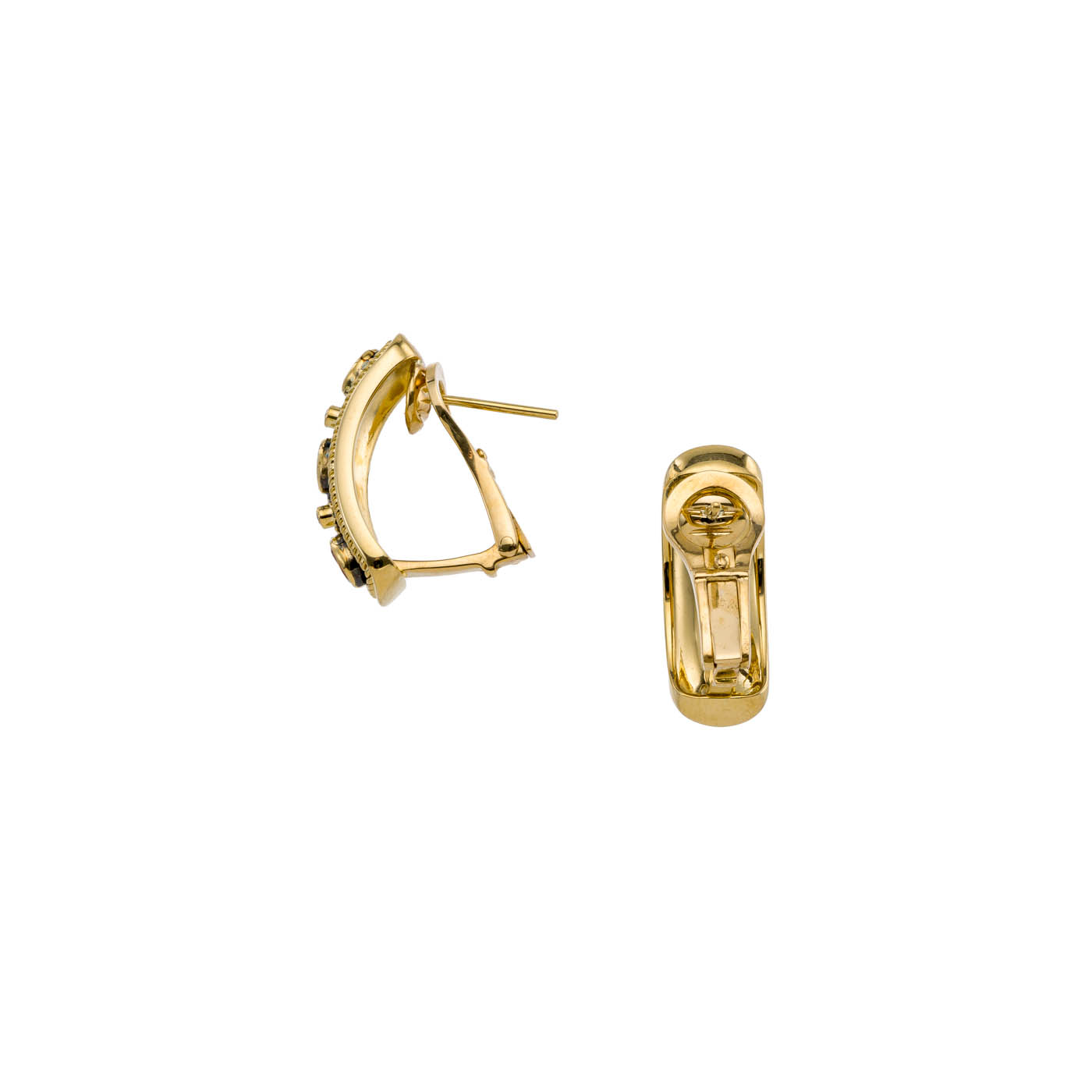 Multi-Gemstone Earrings in 18k