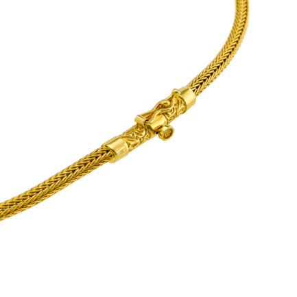 Byzantine Thin Chain 0.3mm Necklace k18 Yellow Gold