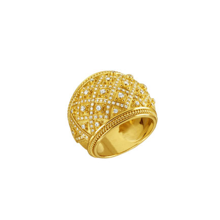 Diamond Imperial Ring in 18k Yellow Gold
