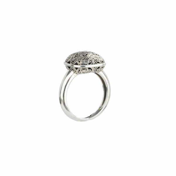 Cushion Ring in Gold plated Sterling silver 925 - Image 4