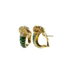 Ram Vector Half Hoop Earrings E152557-k