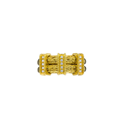 Three bar Diamond Gold Ring R152219-k a