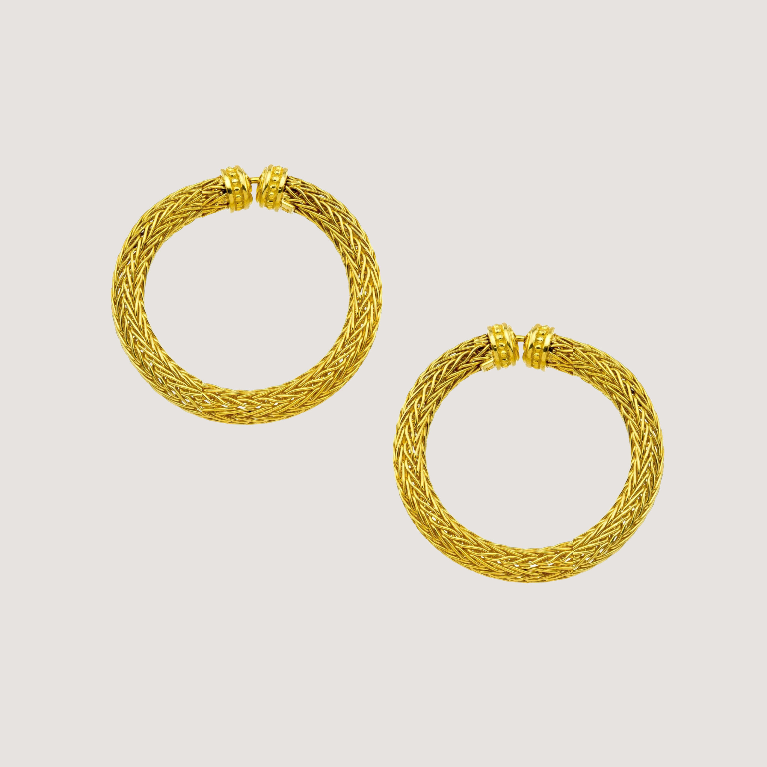 Woven Hoop Earrings