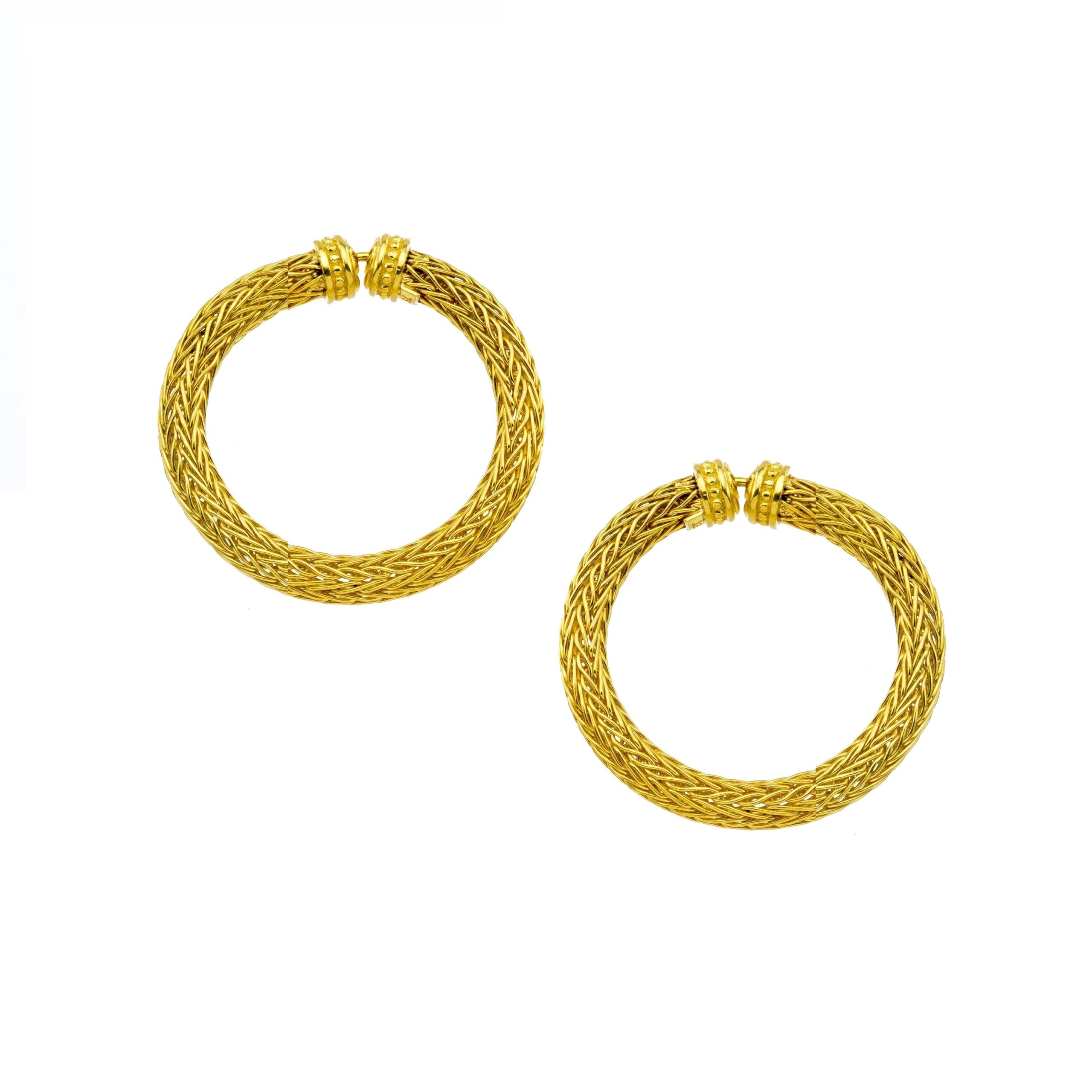 Woven Hoop Earrings