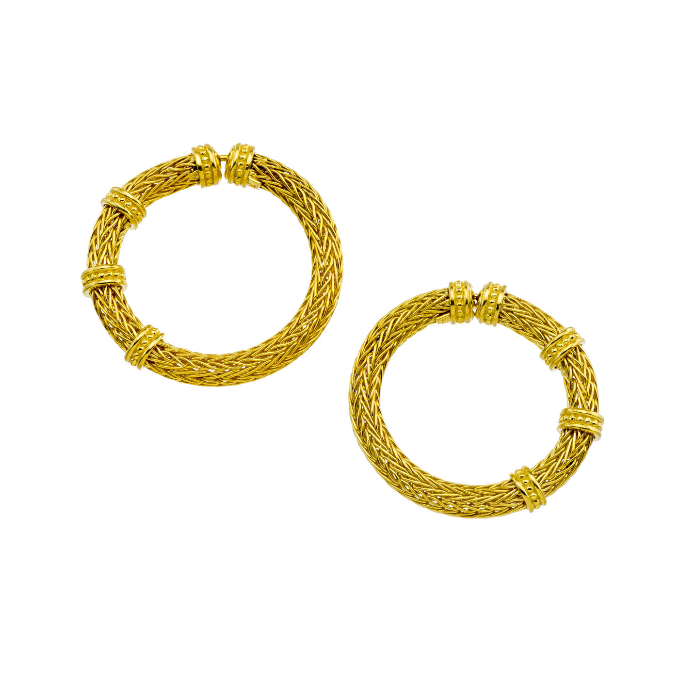 Woven Hoop Earrings