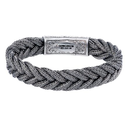 Men’s Braided Handmade Chain 925 Sterling Silver 925