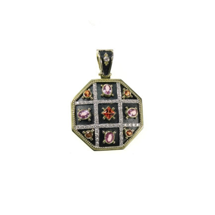 Pendant with Multi Sapphire N152619-k a