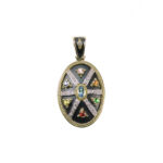 Shield Oval Byzantine Pendant N152622-k a