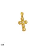 Diamonds Pendant Cross in 18k Gold