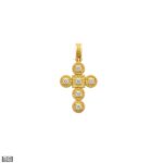 Diamonds Pendant Cross in 18k Gold