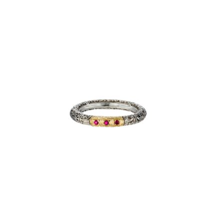 Triple Stones Band Ring