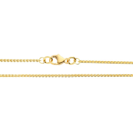 14k Yellow Gold 1.3mm Spiga Chain Necklace