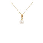 14k Gold Akoya Cultured Pearl AAAA Pendant 4.5-5mm N153227-PE