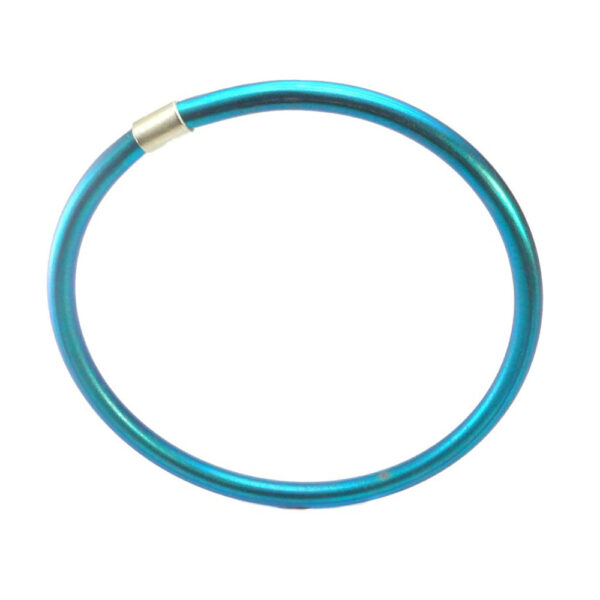 Colorful Titanium Bangle Bracelet Turquoise