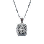 Mediterranean Locket Pendant in Sterling Silver