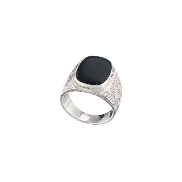 Sterling Silver Ring for Men with Semi Precious Stones