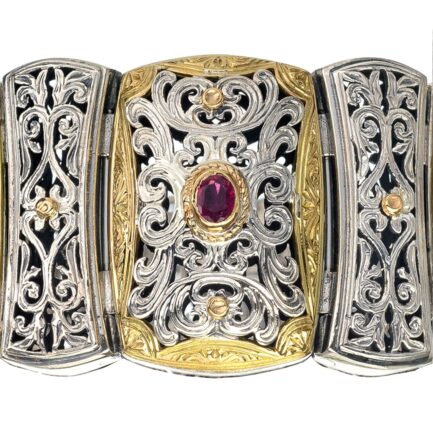 Byzantine Bracelet with Rubies-6062 a