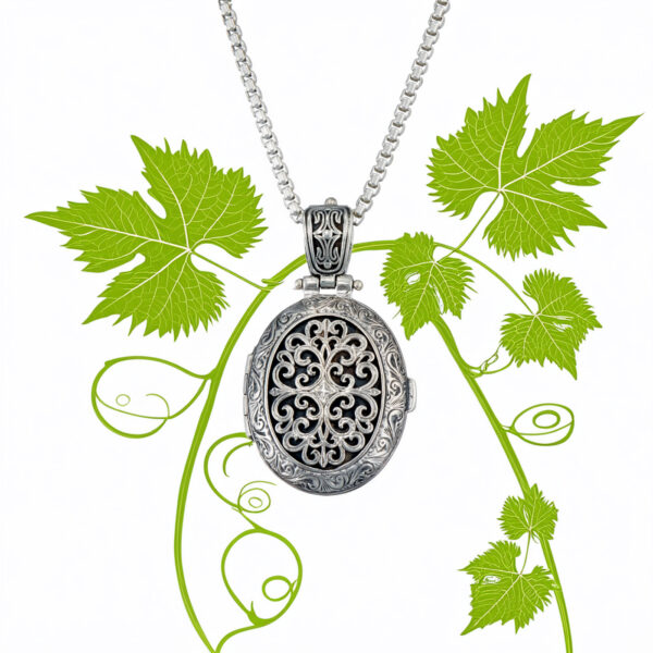 Oval Locket Large Pendant 3417