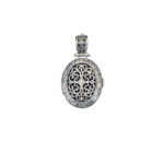 Oval Locket Large Pendant 3417 a
