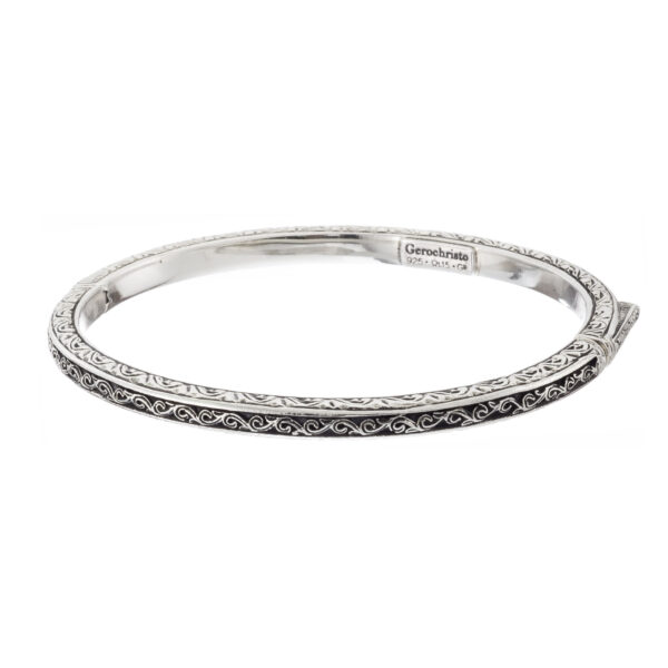 Oval Thin Bracelet Sterling Silver 6410
