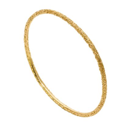 Thin Bangle Bracelet Gold plated 6496GP