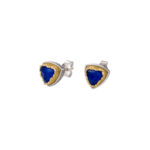 Triangle Small Stud Earrings in Silver 1713GP lapis