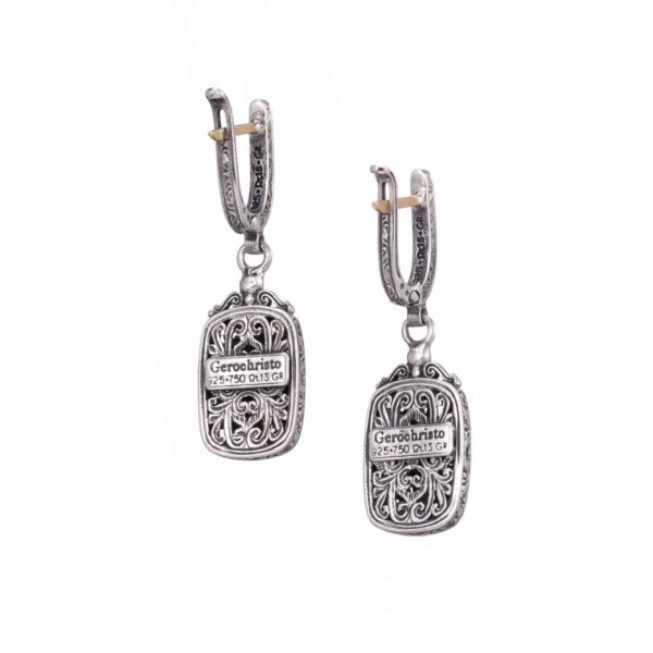 Mediterranean Earrings in 18k Gold and Sterling Silver 925