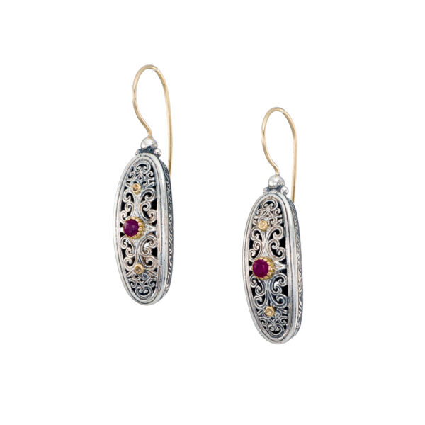 Mediterranean Earrings in k18 Gold and Sterling Silver