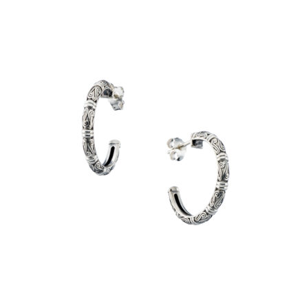 Small Hoop Earrings in Sterling Silver 925