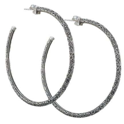 XLarge Hoop Earrings 5.5cm Sterling Silver 925