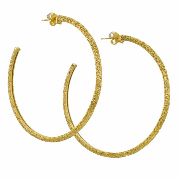 XLarge Hoop Earrings in gold plated silver