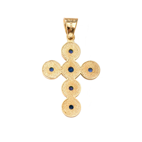 Byzantine-Pendant-Cross-in-14k-Gold-C153188-A-back