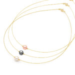 Necklace Pearl 8-9mm and 14K gold beads