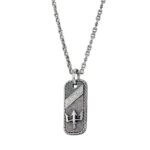 Poseidon’s Trident Talisman Pendant in Sterling Silver 925
